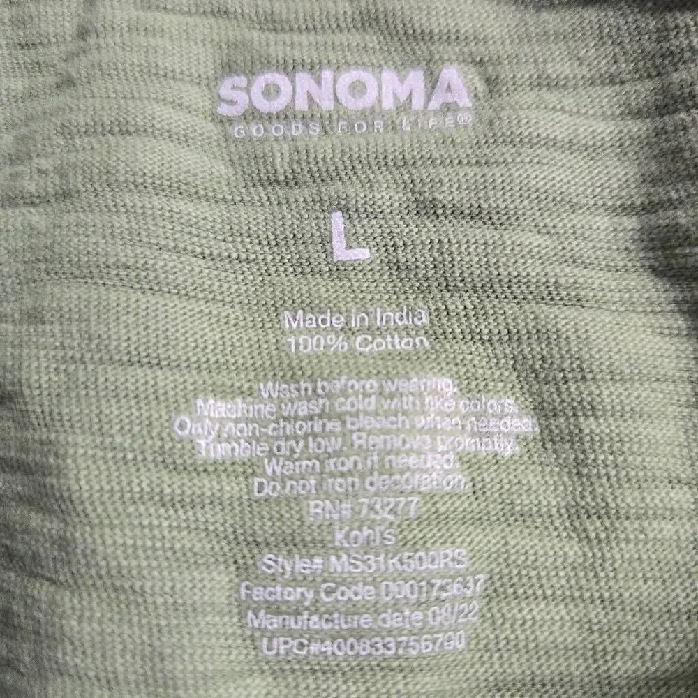 Sonoma shirt short sleeve L
